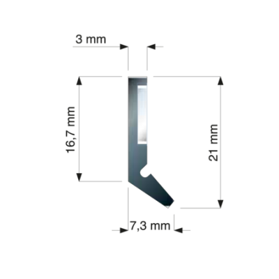 Raclor pentru ghidaje FBA-V flex S21